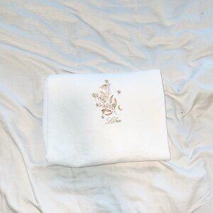 Self Embroidered Libra zodiac sign crewneck